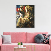 聖ジョージとドラゴン1606 キャンバスプリント (インサイチュ (リビング))