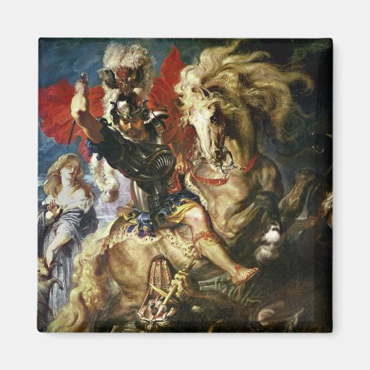 聖ジョージとドラゴン1606 マグネット (正面)