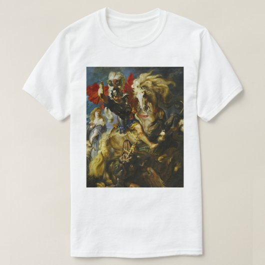 聖ジョージとドラゴン（ペテロ・ポール・ルーベンス） Gr Tシャツ (デザイン正面)