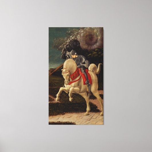 聖ジョージとドラゴン(詳細), c.1470 キャンバスプリント (正面)