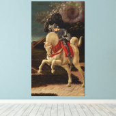 聖ジョージとドラゴン(詳細), c.1470 キャンバスプリント (インサイチュ (ウッドフロア))