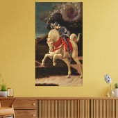 聖ジョージとドラゴン(詳細), c.1470 キャンバスプリント (インサイチュ (リビング))