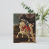 聖ジョージとドラゴン(詳細), c.1470 ポストカード (スタンド正面)