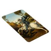 聖ジョージとドラゴン、1506年ラファエル マグネット (右側)