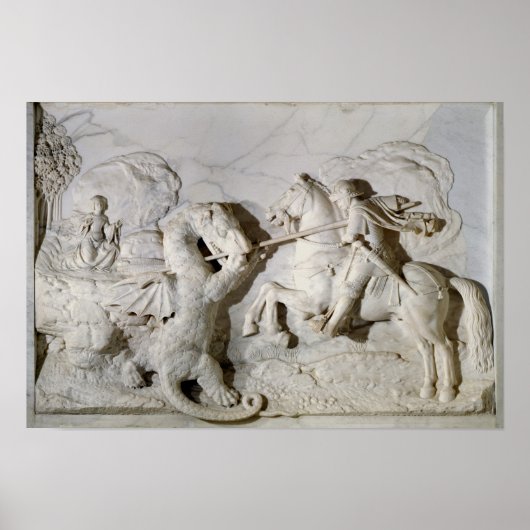 聖ジョージとドラゴン， 1508 ポスター (正面)