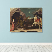 聖ジョージとドラゴン, c.1470 キャンバスプリント (インサイチュ (ウッドフロア))