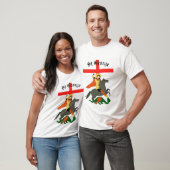 聖ジョージと竜と聖ジョージ十字架 Tシャツ (ユニセックス)