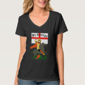 聖ジョージと聖ジョージの竜と十字架 Tシャツ (正面)