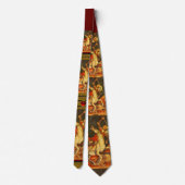 聖ジョージのドラゴンとの戦いルビー ネクタイ (裏面)