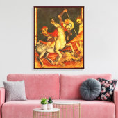 聖ジョージのドラゴンとの戦い キャンバスプリント (インサイチュ (リビング))