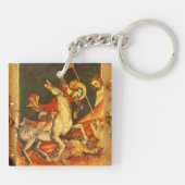 聖ジョージのドラゴンとの戦い キーホルダー (裏面)