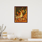 聖ジョージのドラゴンとの戦い ポスター (キッチン)