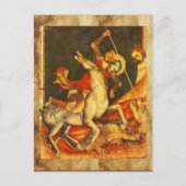 聖ジョージのドラゴンとの戦い ポストカード (正面)