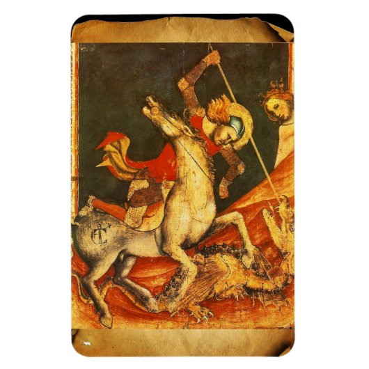 聖ジョージのドラゴンとの戦い マグネット (縦)