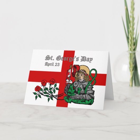 聖ジョージの日のグリーティングカード（ニュールンベルク版） カード (正面)