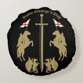 聖ジョージの日 ラウンドクッション (裏面)