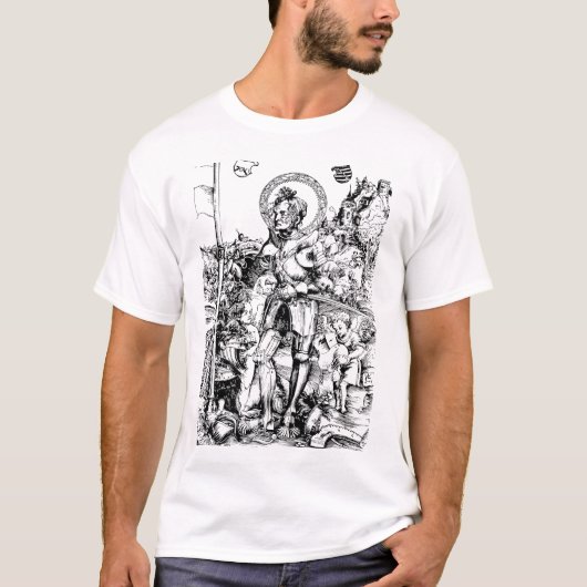 聖ジョージ二天使と立ち並ぶ Tシャツ (正面)