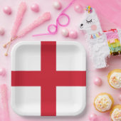 聖ジョージ十字国旗 ペーパープレート (パーティー)