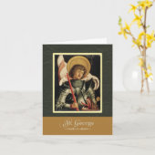 聖ジョージ祈は私たち カード (黄色い花)