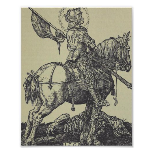 聖ジョージ竜を殺す フォトプリント (正面)
