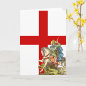 聖ジョージ・オン・乗馬(BS 01) カード (黄色い花)