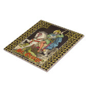 聖ジョージ・オン・乗馬(BS 01) タイル (側面)