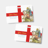 聖ジョージ・オン・乗馬(BS 01) バッジ (正面＆裏面)