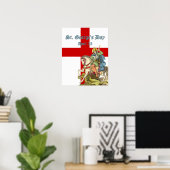 聖ジョージ・オン・乗馬(BS 01) ポスター (ホームオフィス)