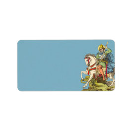 聖ジョージ・オン・乗馬(BS 01) ラベル