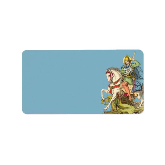 聖ジョージ・オン・乗馬(BS 01) ラベル (正面)