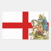 聖ジョージ・オン・乗馬(BS 01) 長方形シール (正面)