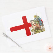 聖ジョージ・オン・乗馬(BS 01) 長方形シール (封筒)