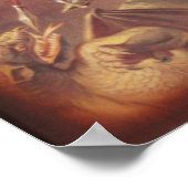 聖ジョージ・キリング・ザ・ドラゴン絵画アート ポスター (角)