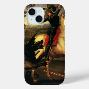 聖ジョージ・ファイティング・ザ・ドラゴンby Raphael Sanzio iPhone 15ケース