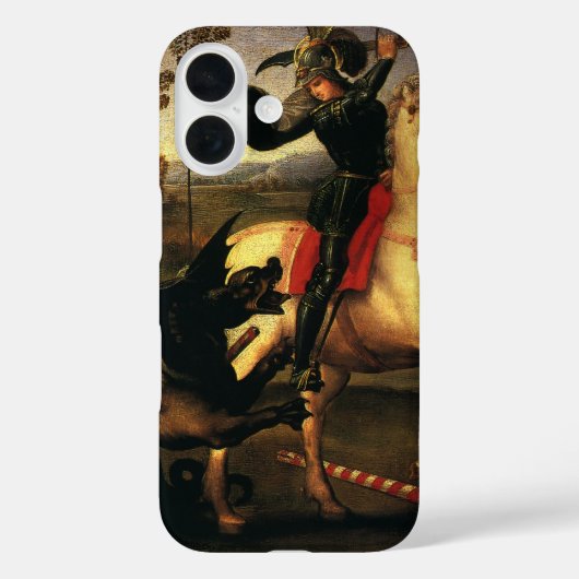 聖ジョージ・ファイティング・ザ・ドラゴンby Raphael Sanzio Case-Mate iPhoneケース (裏面)