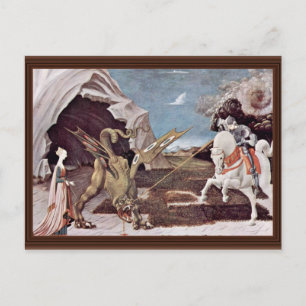 聖ジョージUccello Paoloによるドラゴンとの戦い ポストカード