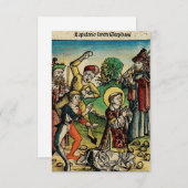 聖スティーブン原殉教者第一殉教者 サンキューカード (正面/裏面)