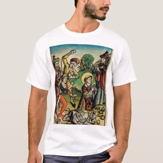 聖スティーブン原殉教者第一殉教者 Tシャツ (正面)
