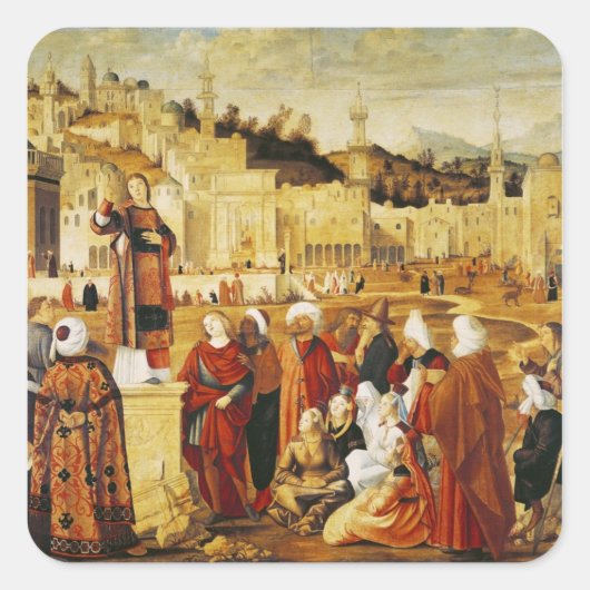 聖スティーブン説法 スクエアシール (正面)