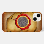 聖スティーブン・トスカニー・メディチ・ワックス羊皮紙 Case-Mate iPhoneケース (裏面 (横))