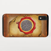 聖スティーブン・トスカニー・メディチ・ワックス羊皮紙 Case-Mate iPhoneケース (裏面(横))