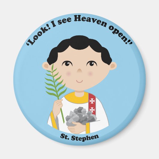 聖スティーブン マグネット (正面)