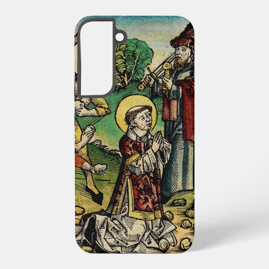 聖ステファノ第一殉教者ファインアート聖像画 SAMSUNG GALAXYケース (裏面)