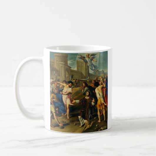 聖ステファノ第一殉教者芸術聖像 コーヒーマグカップ (左)