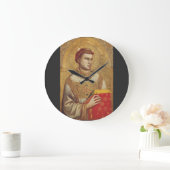 『聖ステファノ』(せいステファノ、英: Saint Stephen)- ジョットの美術複製 ラージ壁時計 (ホーム)