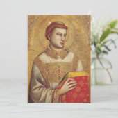 『聖ステファノ』（せいステファノ、英: Saint Stephen）- ジョットの美術複製 招待状 (スタンド正面)