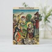 聖ステファノ プロトマルティール 美術 イコン図像 サンキューカード (スタンド正面)