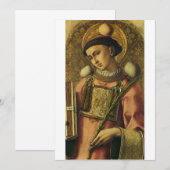 聖ステファノ プロトマルティール 美術 イコン図像 招待状 (正面/裏面)