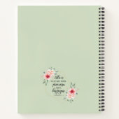 聖スペインの書詩Proverbios 31:10 ノートブック (裏面)