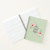 聖スペインの書詩Proverbios 31:10 ノートブック (内部)